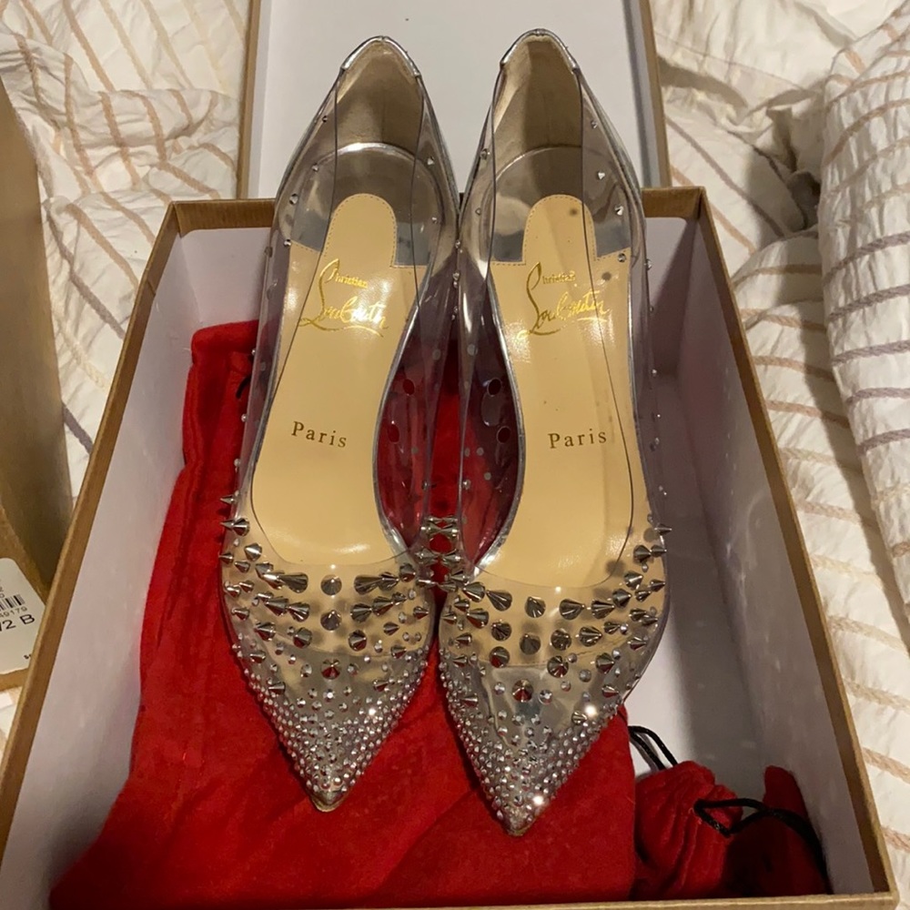 Silver Spike Christian Louboutin